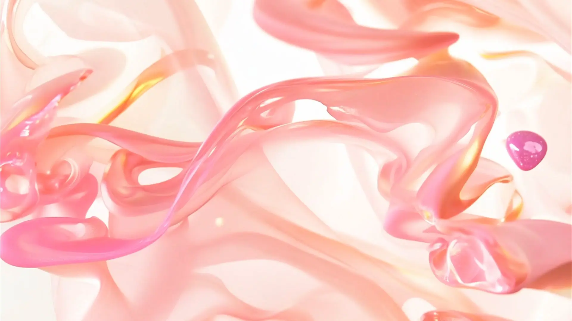 Soft Pink Fluid Dynamic Transition Video for Spa Brand